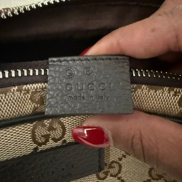 Gucci Beige and Brown Monogram Bag - Picture 13 of 16